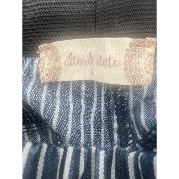 Altar’d State Flared Vertical Striped Pull-on Jeans Women's size Small NWT - Picture 6 of 6